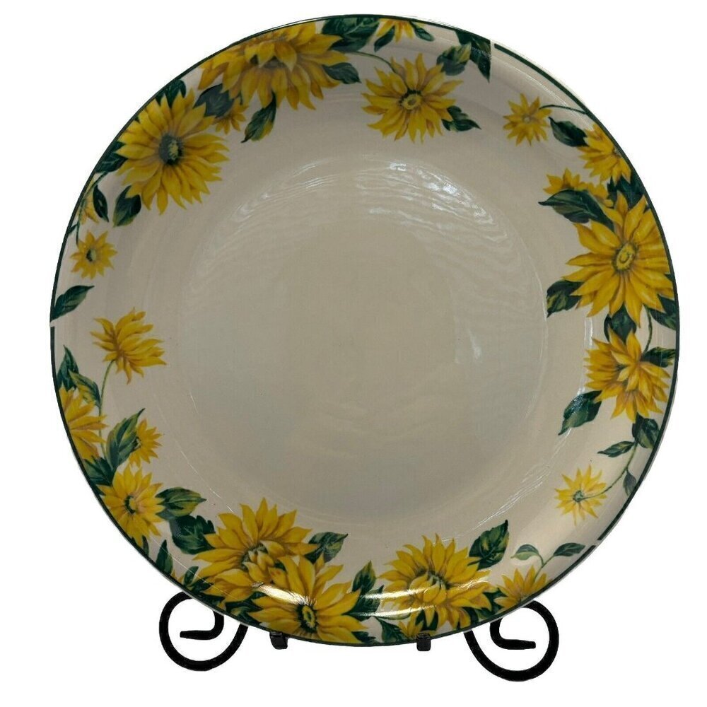 Vintage Thomson Pottery Sunflower 12 " Replacement Plate Round Platter‎